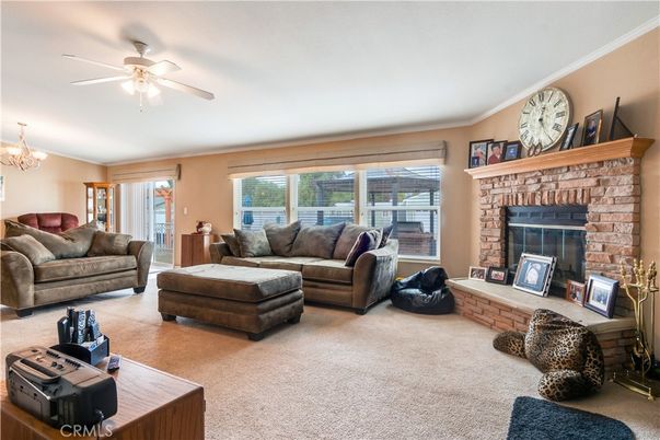 Chandelier, Fireplace, Interior, Living room