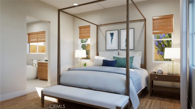 Bathroom, Bedroom, Interior, Recessed Lighting, Wood Texture Flooring