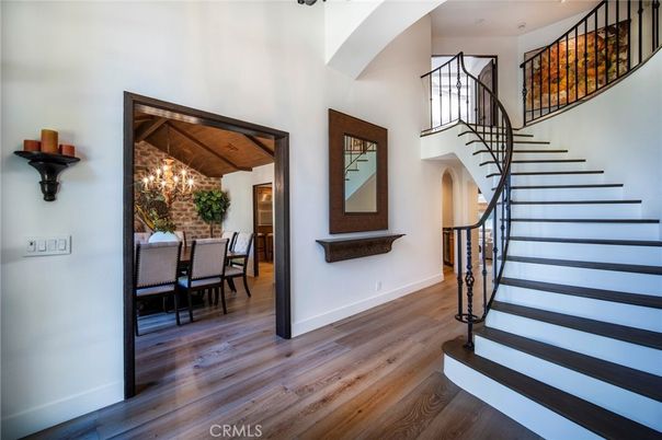 Chandelier, Dining room, Interior, Wooden Beams, Wooden Ceilings, Wood Texture Flooring
