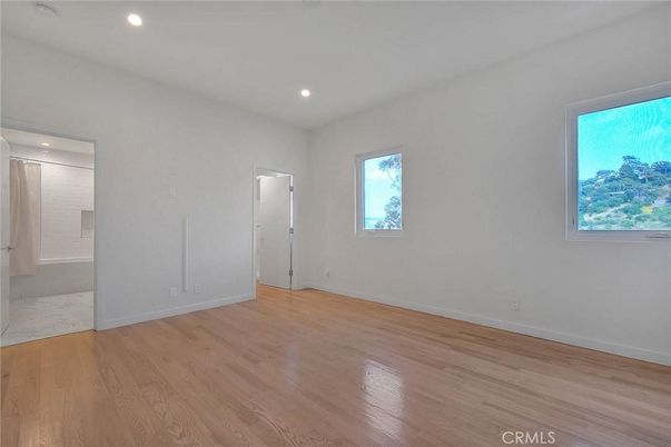 Empty room, Interior, Marble, Recessed Lighting, Wood Texture Flooring