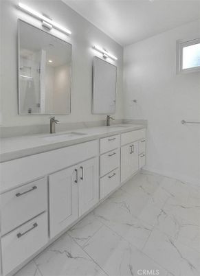 Bathroom, Dual Sink Vanities, Interior, Marble