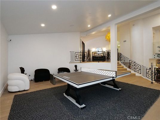Game Room, Interior, Recessed Lighting, Wood Texture Flooring