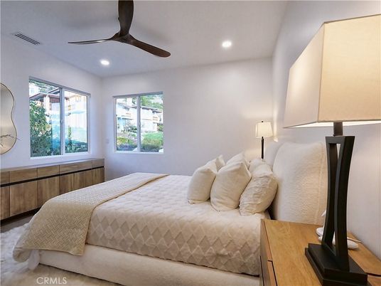 Bedroom, Interior, Recessed Lighting
