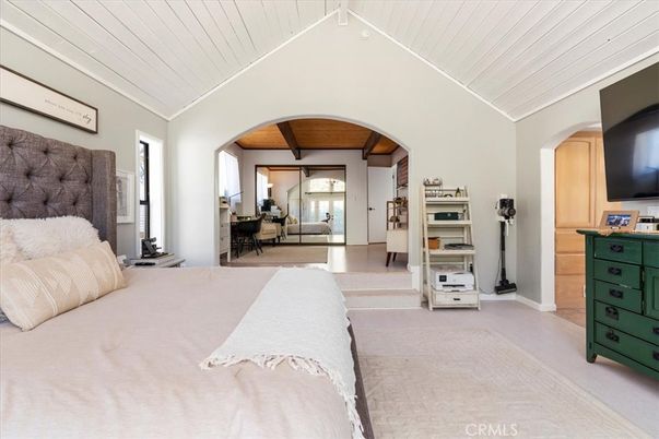 Bedroom, Interior, Wooden Beams, Wooden Ceilings