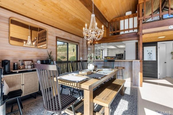 Chandelier, Dining room, Interior, Kitchen, Wooden Ceilings