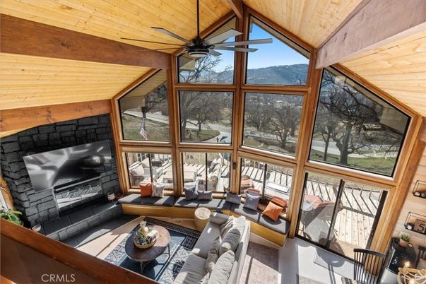 Fireplace, Interior, Living room, Sun Room, Wooden Ceilings