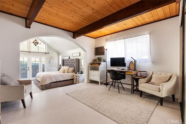 Bedroom, Home Office, Interior, Wooden Beams, Wooden Ceilings
