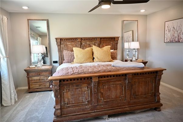 Bedroom, Interior, Recessed Lighting