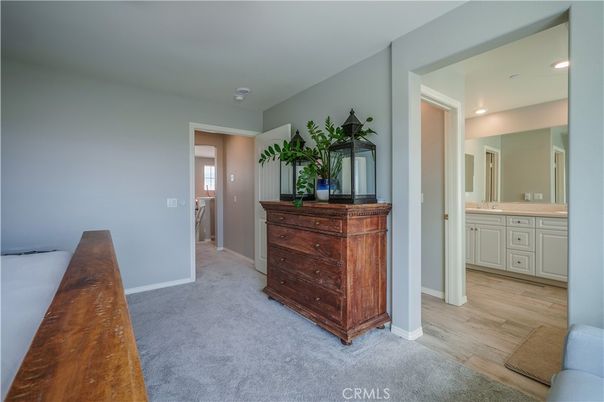 Bathroom, Interior, Recessed Lighting, Wood Texture Flooring