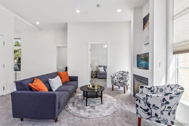 Fireplace, Interior, Living room, Recessed Lighting