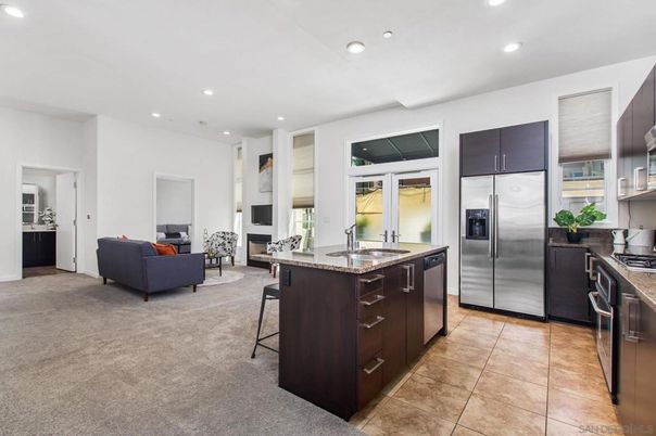 Interior, Kitchen, Living room, Recessed Lighting, Stainless Steel Appliances