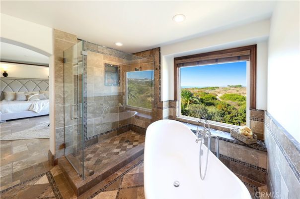 Bathroom, Bedroom, Free Standing Baths, Glass Shower, Interior, Recessed Lighting