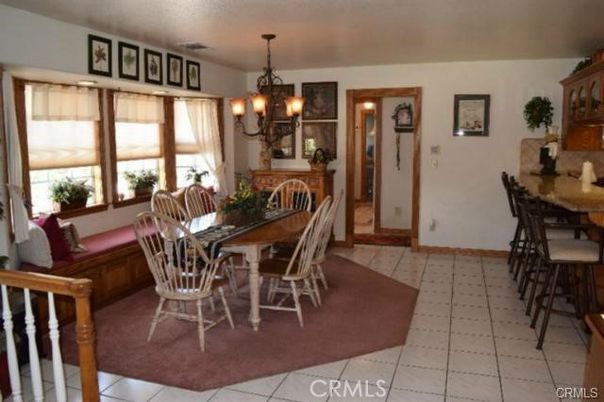 Chandelier, Dining room, Fireplace, Interior