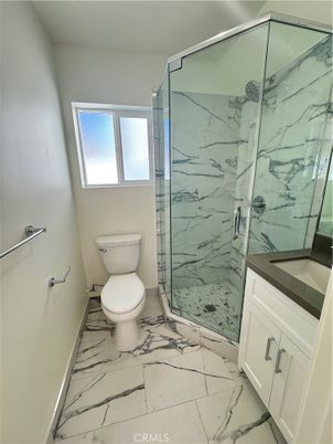 Bathroom, Glass Shower, Interior, Marble, Marble Walls