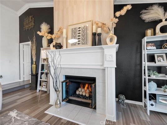 Fireplace, Interior, Wood Texture Flooring
