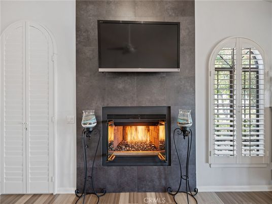 Fireplace, Interior, Wood Texture Flooring