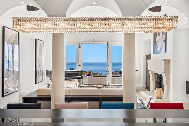 Chandelier, Fireplace, Interior, Living room, Recessed Lighting, Water