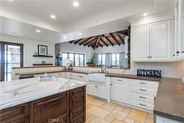 Interior, Kitchen, Recessed Lighting, Wooden Beams, Wooden Ceilings