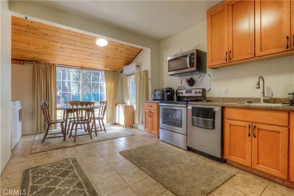 Dining room, Interior, Kitchen, Recessed Lighting, Wooden Ceilings