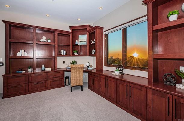 Home Office, Interior, Recessed Lighting