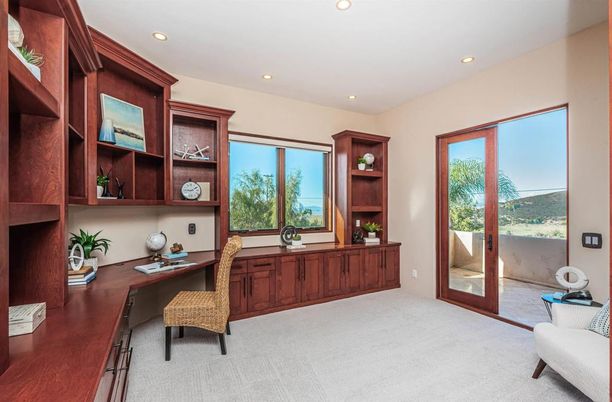 Home Office, Interior, Recessed Lighting