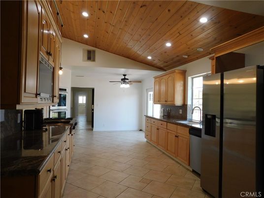Interior, Kitchen, Recessed Lighting, Stainless Steel Appliances, Wooden Ceilings