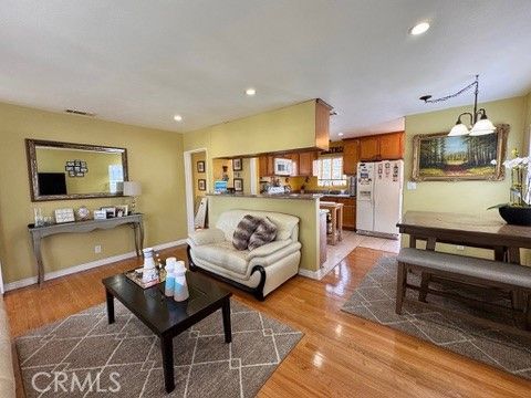 Dining room, Interior, Kitchen, Living room, Pendant Lights, Recessed Lighting, Wood Texture Flooring