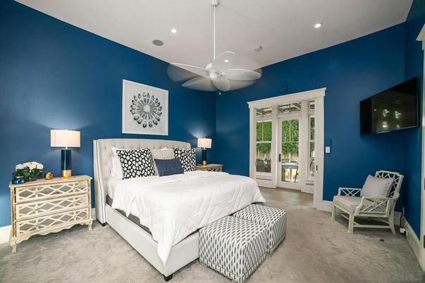 Bedroom, Interior, Recessed Lighting