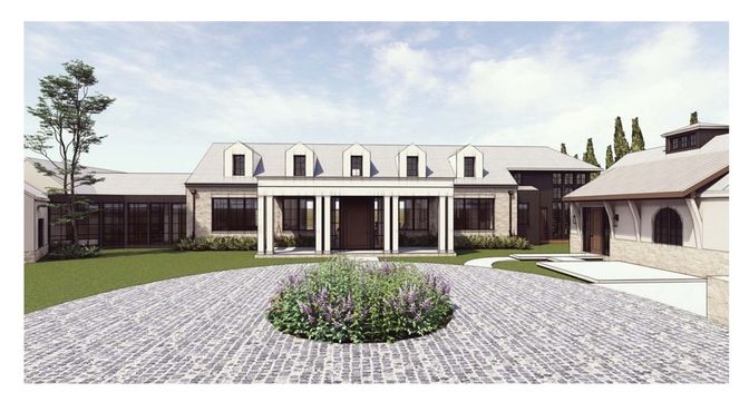 Backyard, Exterior, Facade, French Provincial