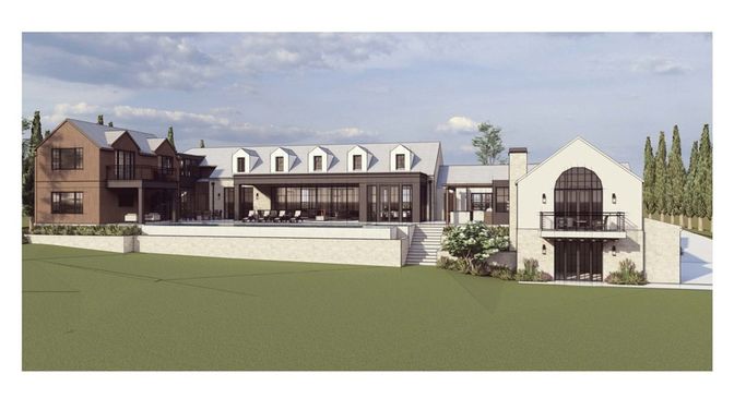 Backyard, Exterior, Facade, Modern