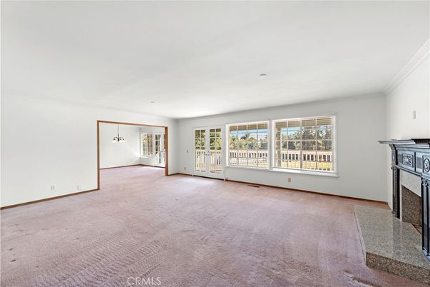 Empty room, Fireplace, Interior, Pendant Lights