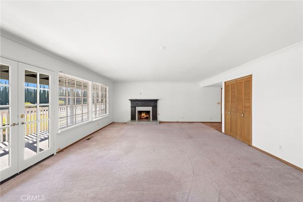 Empty room, Fireplace, Interior