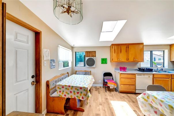 Interior, Kitchen, Wood Texture Flooring