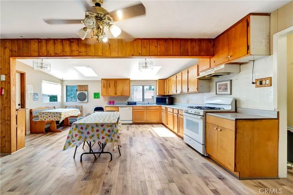 Interior, Kitchen, Wood Texture Flooring
