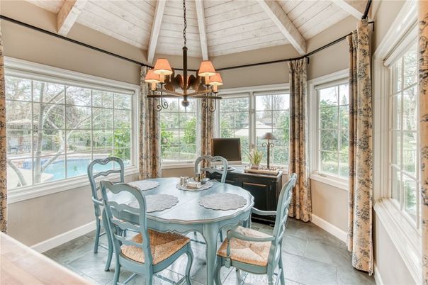 Dining room, Interior, Sun Room, Wooden Ceilings