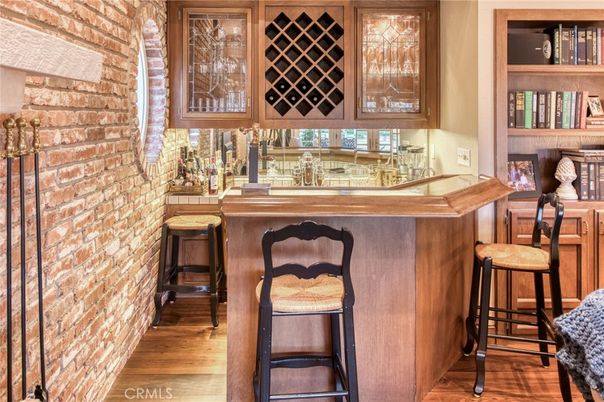 Interior, Stone Walls, Wood Texture Flooring