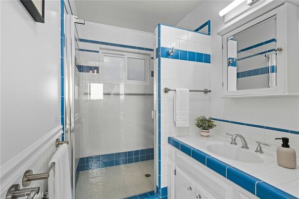 Bathroom, Glass Shower, Interior, Tile Countertops