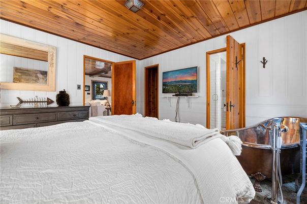 Bedroom, Interior, Wooden Ceilings