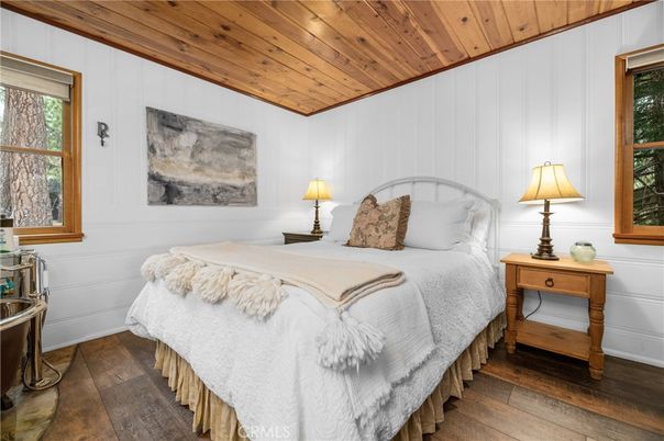 Bedroom, Interior, Wooden Ceilings, Wood Texture Flooring