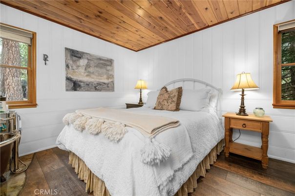 Bedroom, Interior, Wooden Ceilings, Wood Texture Flooring