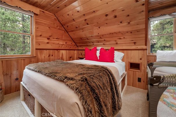 Bedroom, Interior, Wooden Ceilings, Wooden Walls