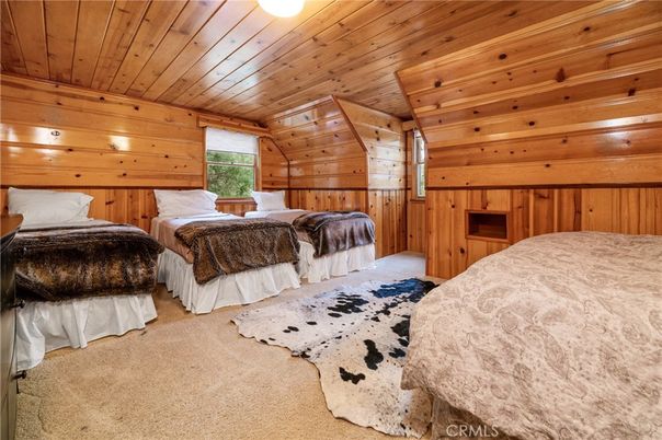 Bedroom, Interior, Wooden Ceilings, Wooden Walls