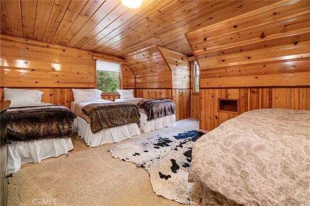 Bedroom, Interior, Wooden Ceilings, Wooden Walls