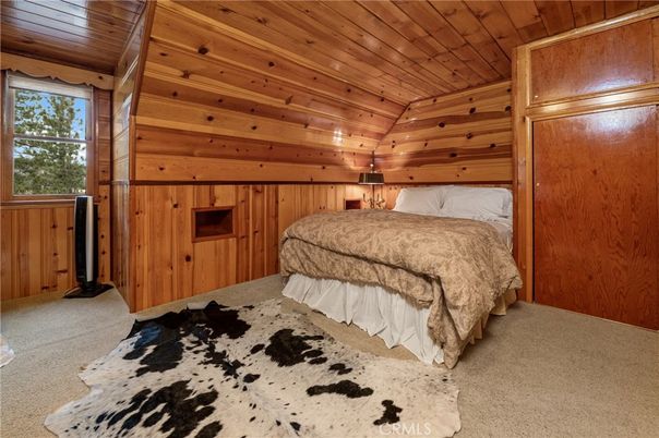 Bedroom, Interior, Wooden Ceilings, Wooden Walls