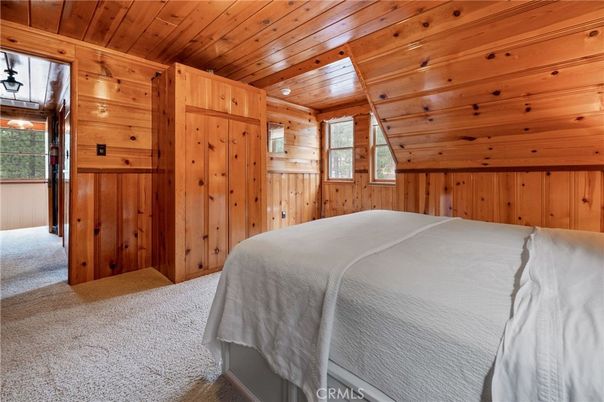 Bedroom, Interior, Recessed Lighting, Wooden Beams, Wooden Ceilings, Wooden Walls