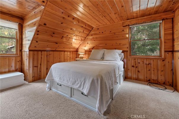 Bedroom, Interior, Wooden Ceilings, Wooden Walls