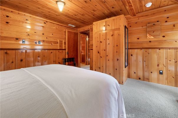 Bedroom, Interior, Wooden Ceilings, Wooden Walls