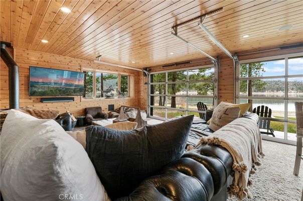 Interior, Living room, Recessed Lighting, Wooden Ceilings, Wooden Walls