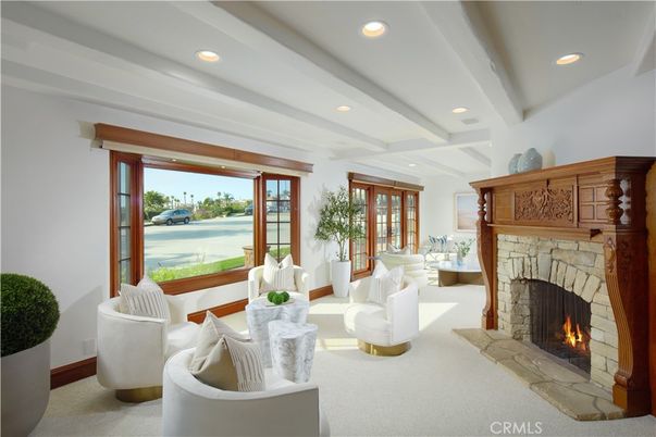 Fireplace, Interior, Living room, Recessed Lighting