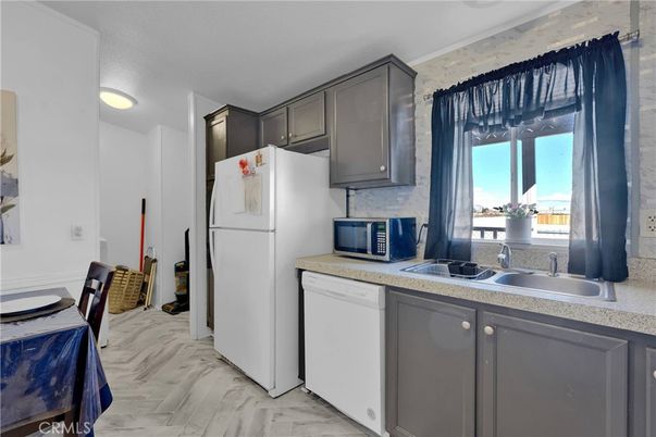 Interior, Kitchen, Marble, Wood Texture Flooring